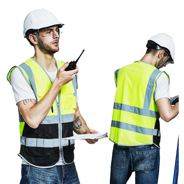 High Visibility Custom Logo Safety Vest