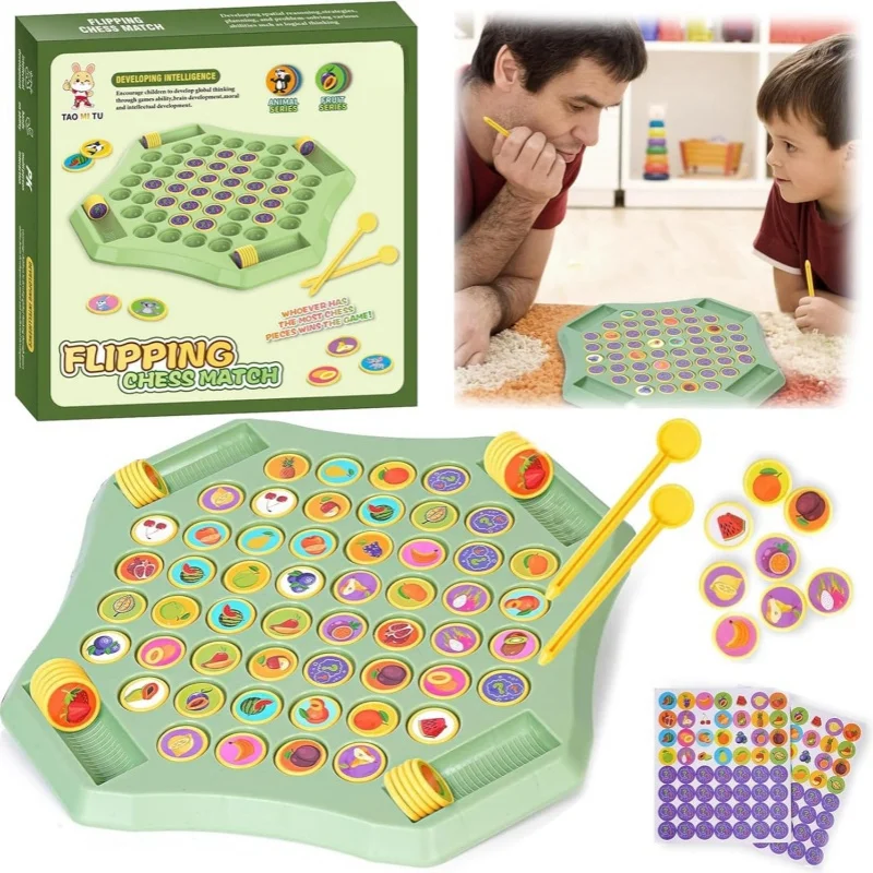 Animal Fruit The Board Game Logical Thinking Cognitive Learning Memory Matching Chess Classic Strategy Board Game