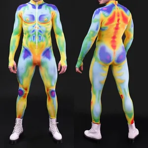 3D Digital Printed Unisex Adult Role Play Cosplay Costume Women Men Halloween Party  Jumpsuit Carnival Outfit