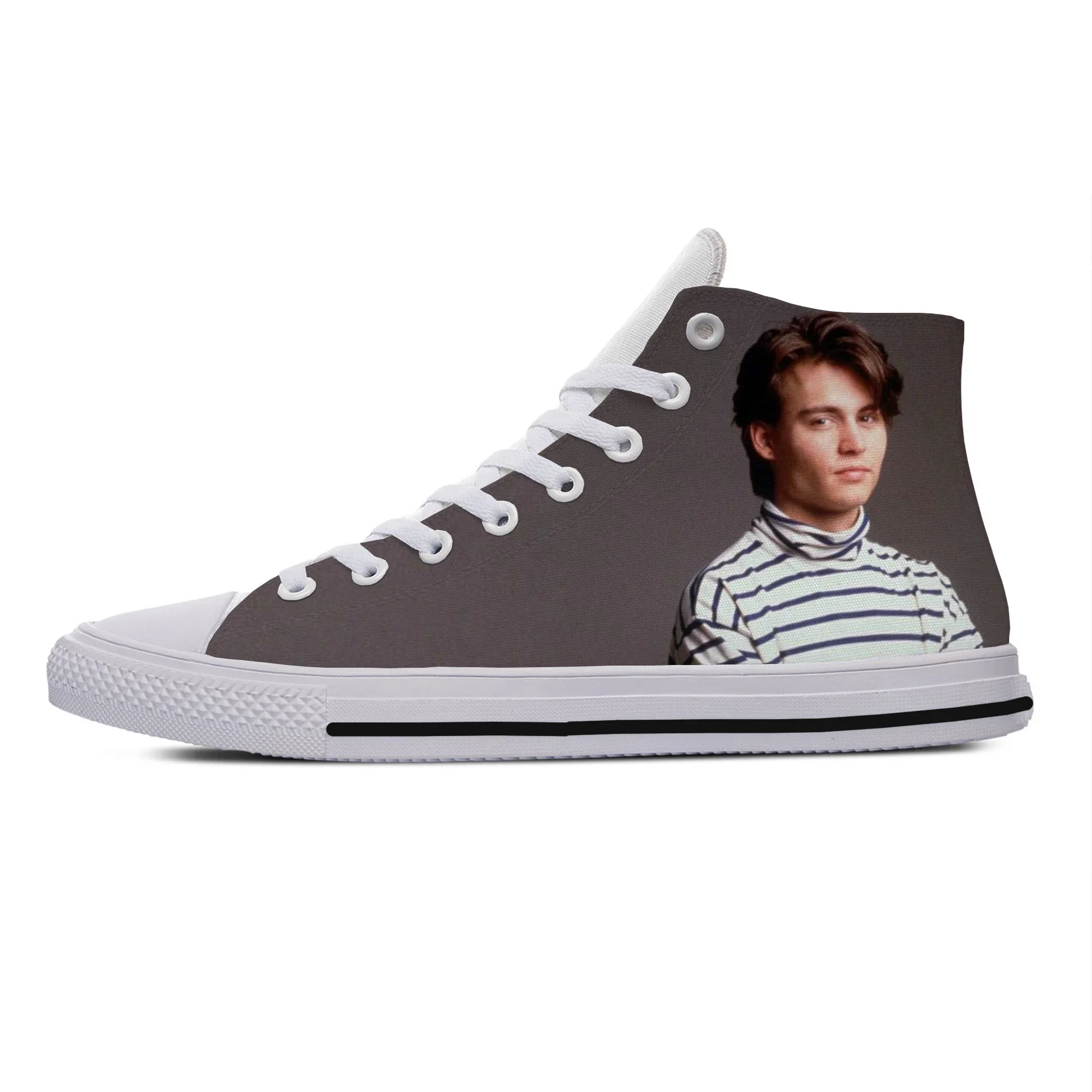 Hot Cool Fashion Pop Funny New Summer High Quality Sneakers Handiness Casual Shoes Men Women Johnny Depp High Top Board Shoes