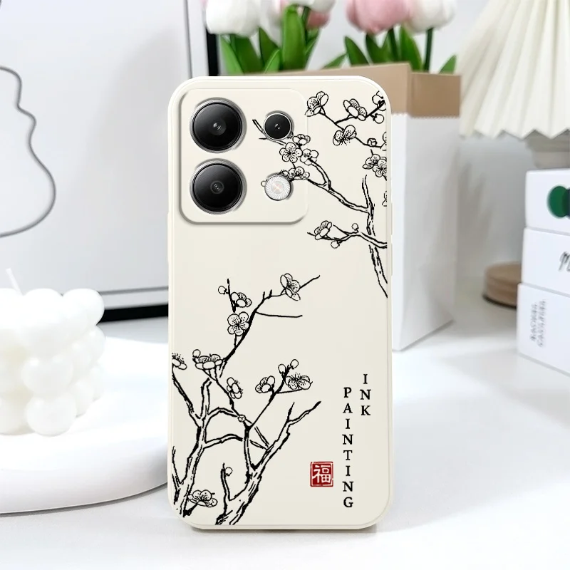 Fragrant Flowers Liquid Silicone Phone Case Cover