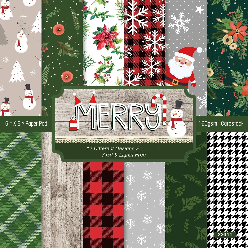 24 Fogli Di Carta Per Scrapbooking 30,5x30,5 Cm - 12 Disegni Doppi Per Album E Biglietti Fai Da Te
