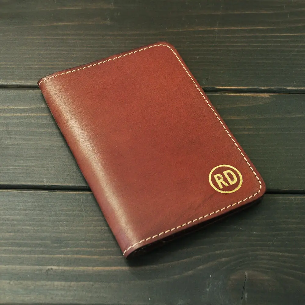 

Personalized Leather Passport Holder Gold Foil Passport Holder Custom Travel Passport Cover Leather Travel Case Groomsmen Gift