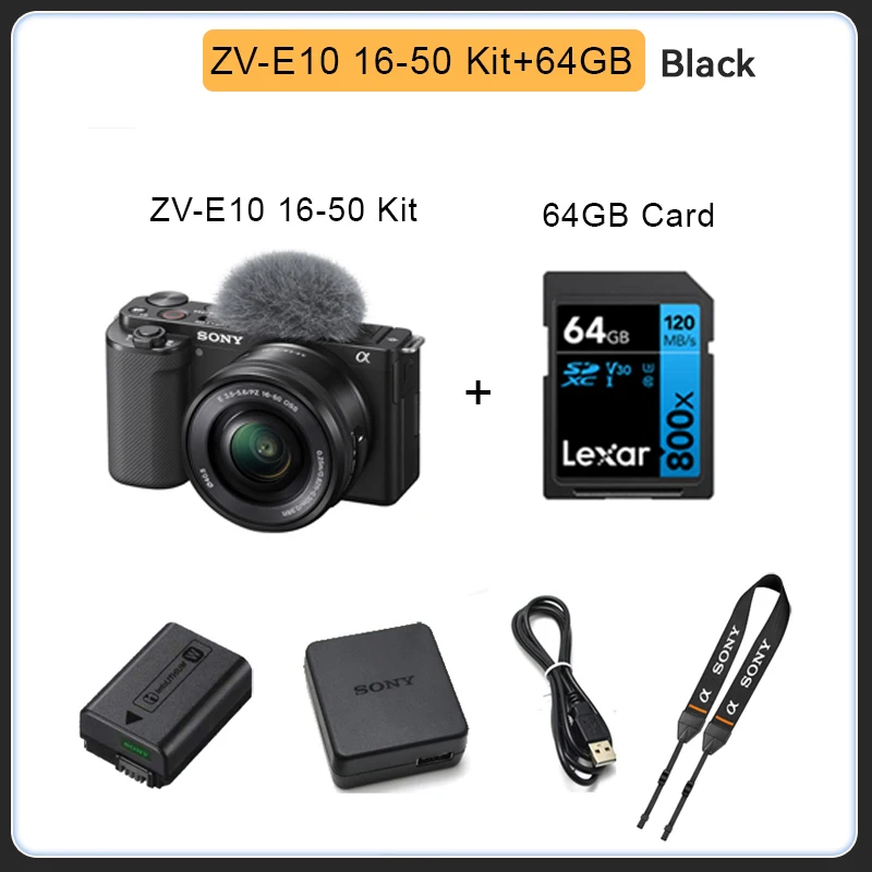 Sony Alpha ZV-E10 zve10-マウントミラーレスカメラ,コンパクト