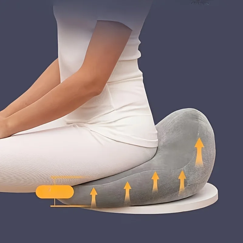 Memory Foam Cushion for Tailbone,Hemorrhoid Care - Donut Seat Pad with Cushioned,Portable Oval for Pregnancy,Office Chair,Car