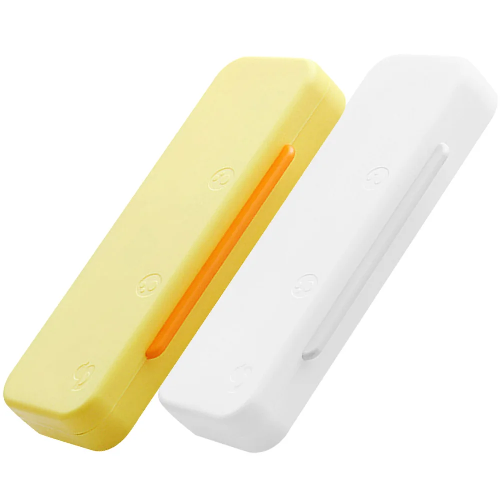 

2 Pcs Double Layer Pencil Case Plastic Students Supply Storage Cute Hard for Boys