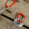 Stainless Steel Fixed Tent Rope Buckle Wooden Hook Spring Wind Rope Outdoor Camping Octopus Rope Buckle Camping Deck Nail