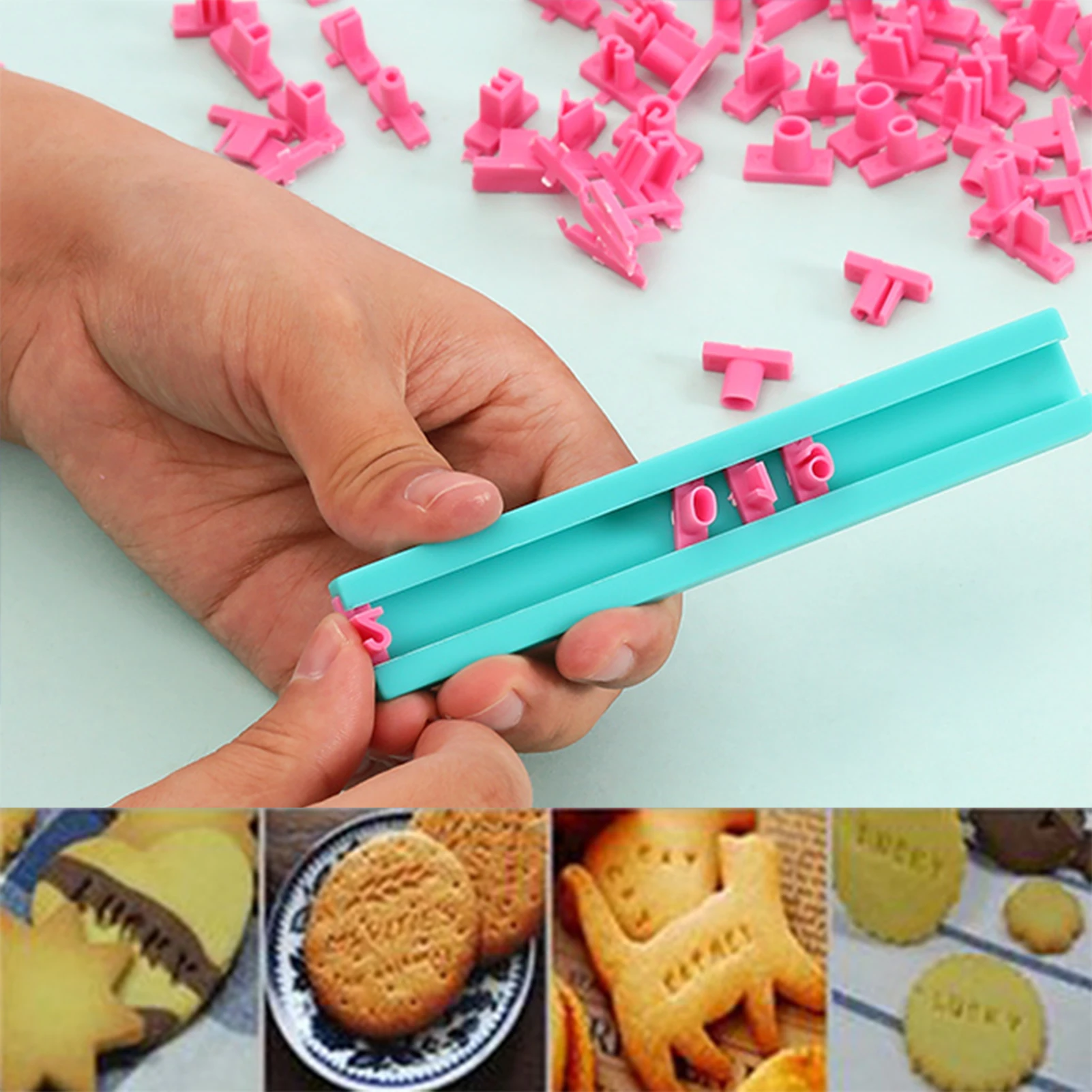 Cookie Cutter and Baking Mold New Alphabet Number Letter Biscuits Mold Pottery Press Stamp Baking Mould DIY Printing Embossing Mold Cookie Cutter Cake Tools