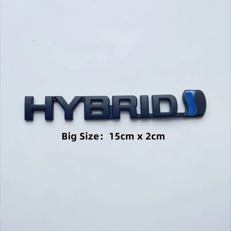 Premium 3D Metal Hybrid Car Emblem Badge Sticker Decal