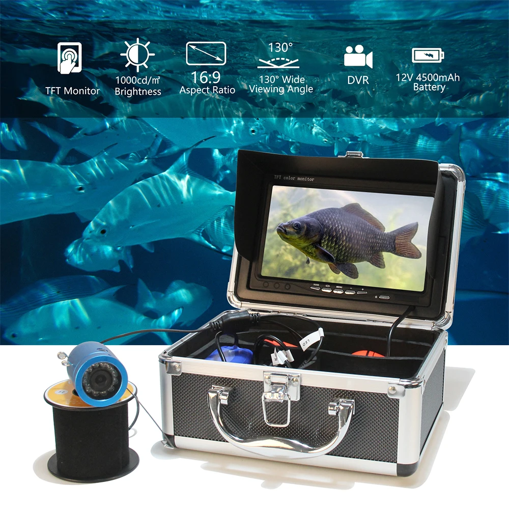 factory direct sale fish finder with 15M/30M/40M/50M cable reel