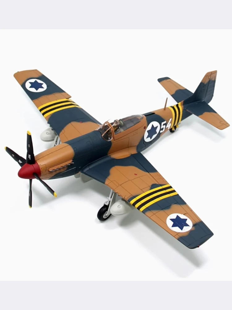 다이캐스트 P-51D 전투기 합금 완제품 항공기 시뮬레이션 모델 장난감, 정적 장식, 성인 소년용 기념품 선물, 1:48 체중계