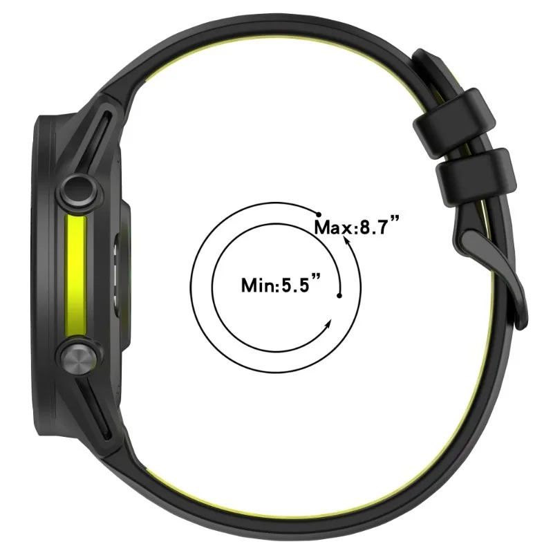 Two-Tone Breathable Silicone Watch Strap – Official Comfortable Wristband Accessory