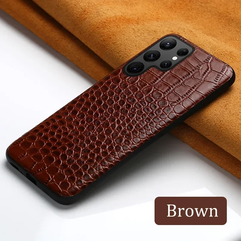 Premium Genuine Leather Phone Case - Luxurious Back Protection Cover