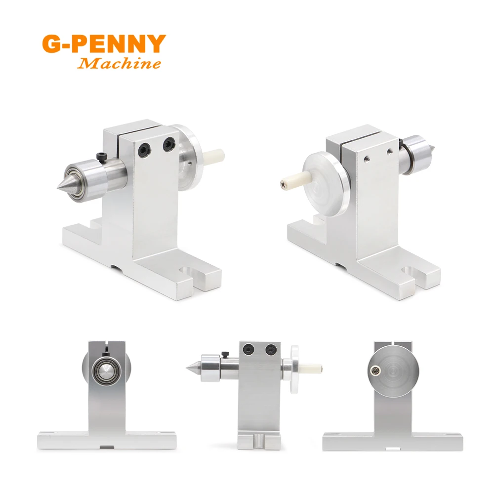 4th Axis Kit With Tailstock Rotate Axis 50/65mm CNC Dividing Head Rotation 4:1 For Mini Router With Nema17 Stepper Motor