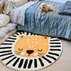 Nordic Cute Round Carpets for Living Room Home Bedroom Kids Room Rug Children Room Bedside Reading Area Decor Non-slip Floor Mat 3