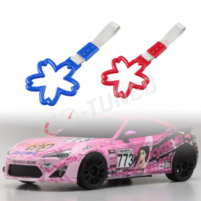 

Cherry Blossom Style Tsurikawa Ring Heart JDM Hand Strap Styling Drift Charm Strap Drift Auto Accessories Car Strap Pandents