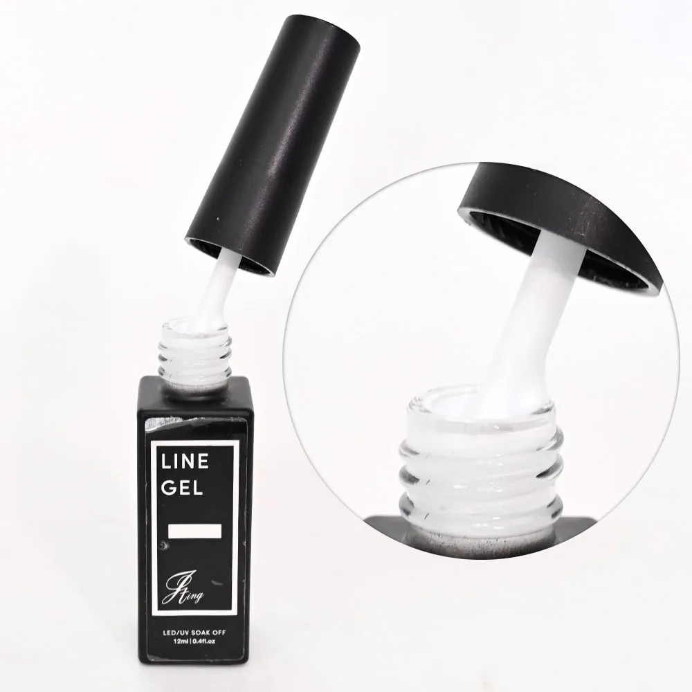 1 Bottle (12ml/g) Nail Art Liner Gel Polish Paining Drawing Brush Nail Decorations Pens UV/LED Varnish Paint Lacquer JFH453#e