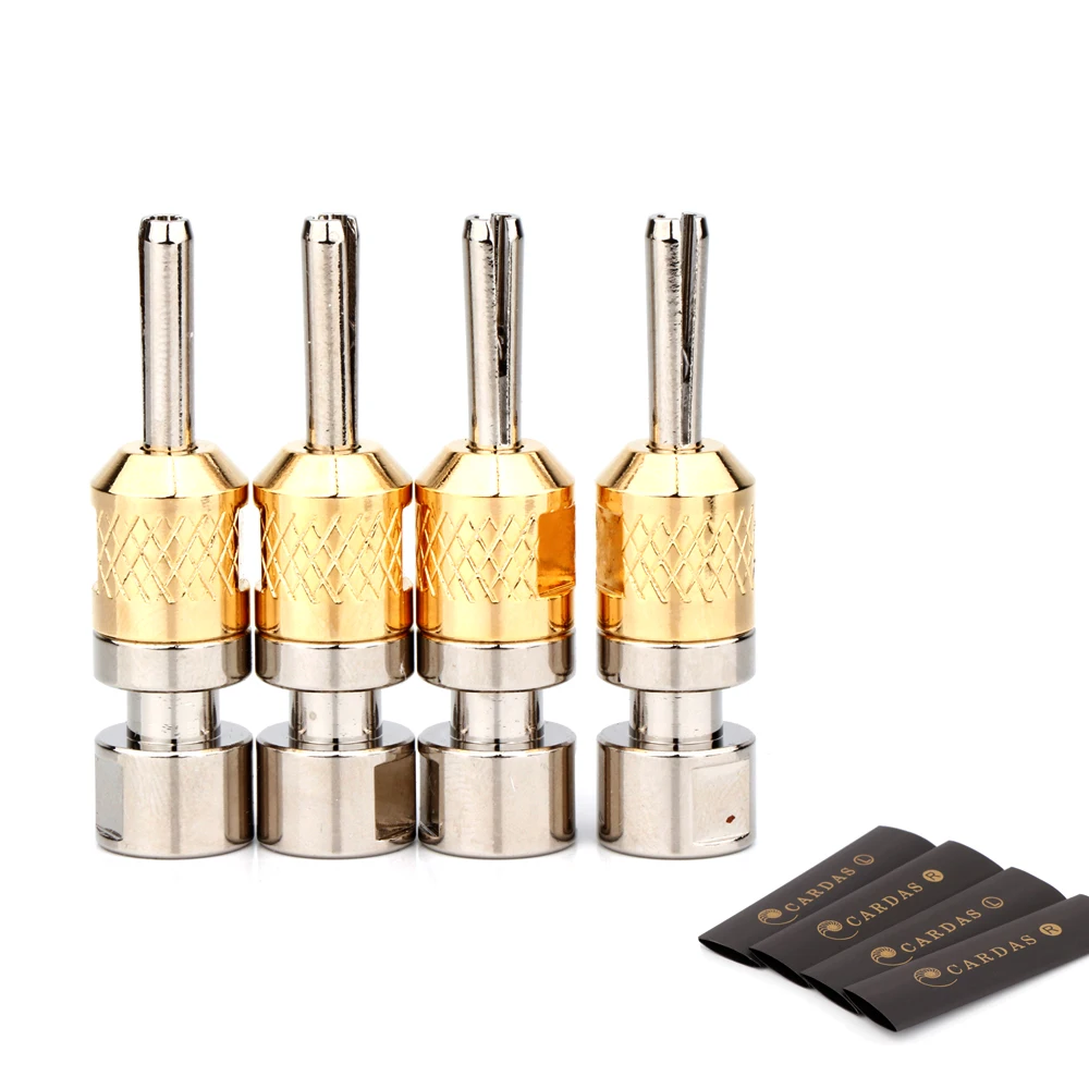4pcs Cardas CAB Locking Banana Plug Golden Reference Binding