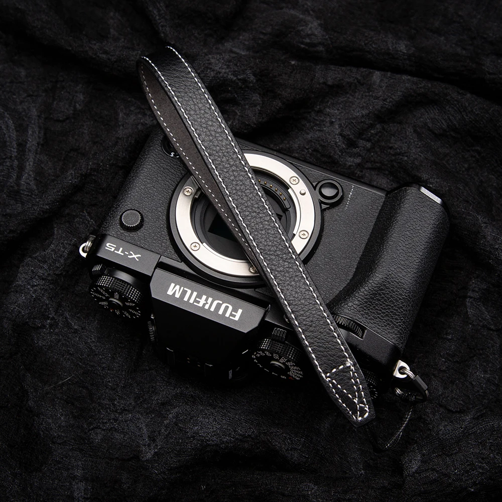 Premium Leather Camera Strap with Quick Release for DSLR & Mirrorless Cameras