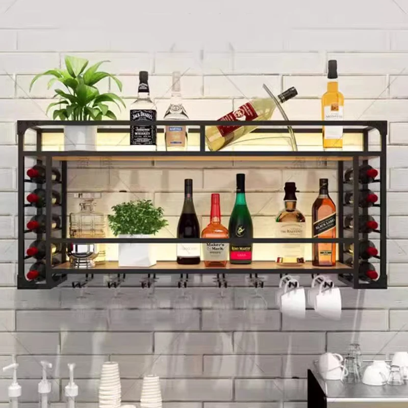 

Промышленный черный шкаф для бара, виски, металлические подвесные современные скандинавские винные шкафы, ресторанная Клубная мебель для ресторана