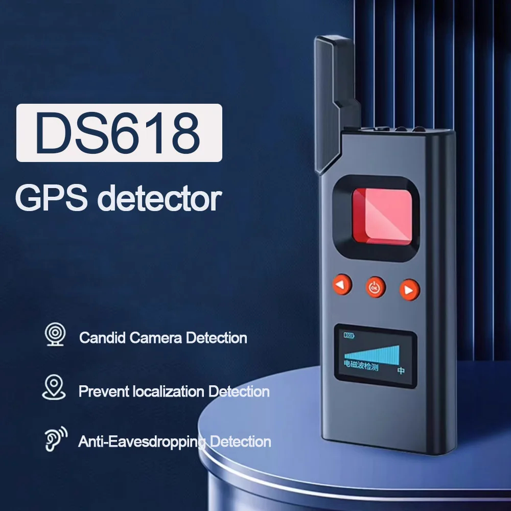 Détecteur de caméra anti-espionnage DS618, anti-surveillance GPS, vision nocturne, détection infrarouge, anti-écoute