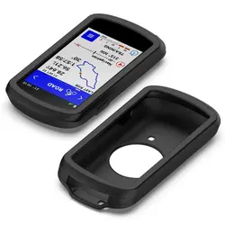 Silicone Protective Case for Bike GPS Computer - Soft Bumper Cover and Shell Accessories (Black)