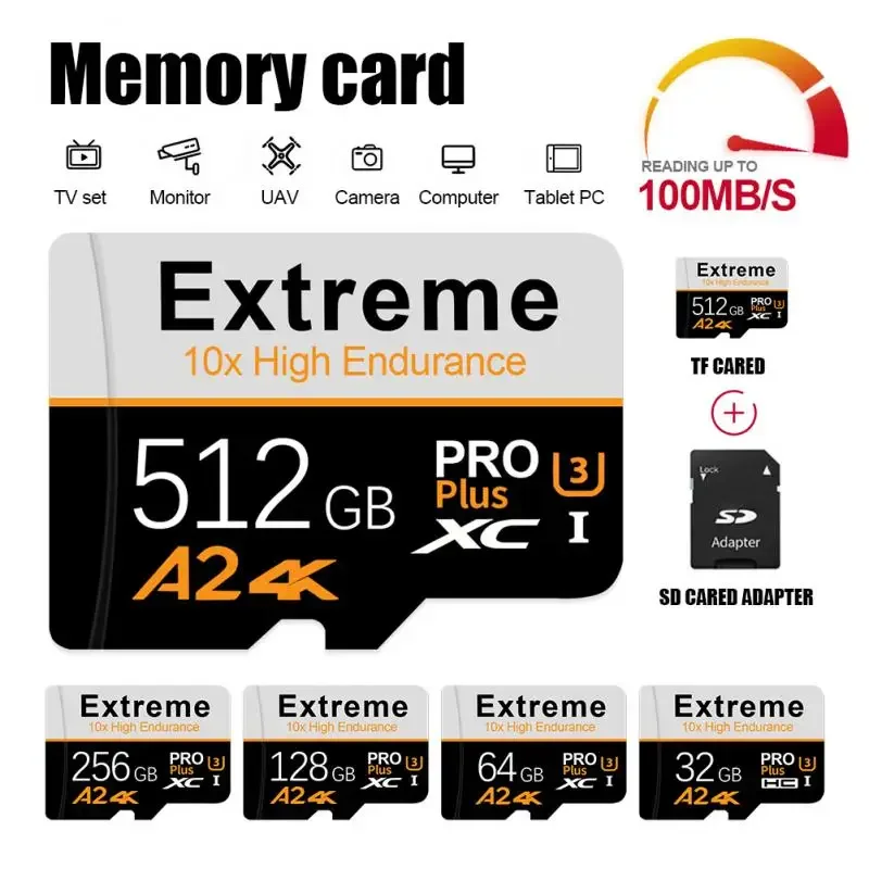 Scheda Di Memoria Da 128Gb Evo Plus Flash Mini Sd Card 32Gb 64Gb 256Gb 512Gb Classe 10 Uhs-I Micro Tf Card Ad Alta Velocità Per Tablet Telefono Nuovo