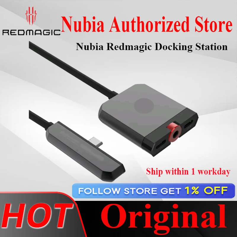Nubia RedMagic Game Docking Station Adapter for RedMagic 5G 5S 6pro 6 Type-C USB-C Port Phone PD Fast Charge gaming dock station