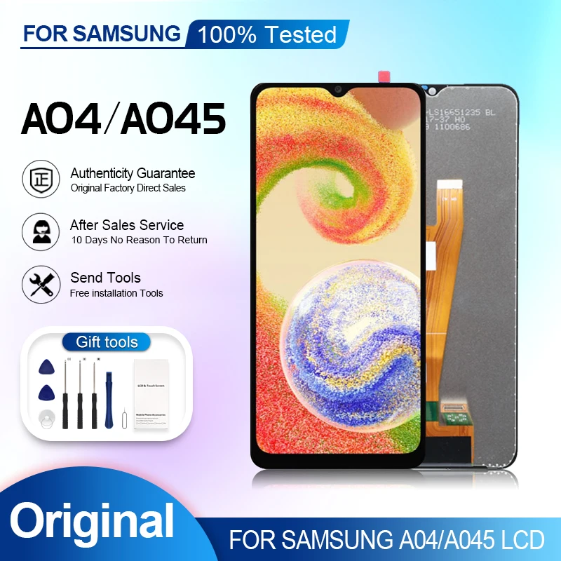 A045 display for samsung galaxy a04 lcd touch panel screen digitizer