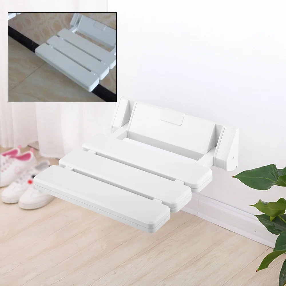 Wall Mounted Shower Seats Shower Folding Chair Bath Chair Elderly Shower Spa Toilet Bench Stool Bathhouse Chair  Non-slip 3
