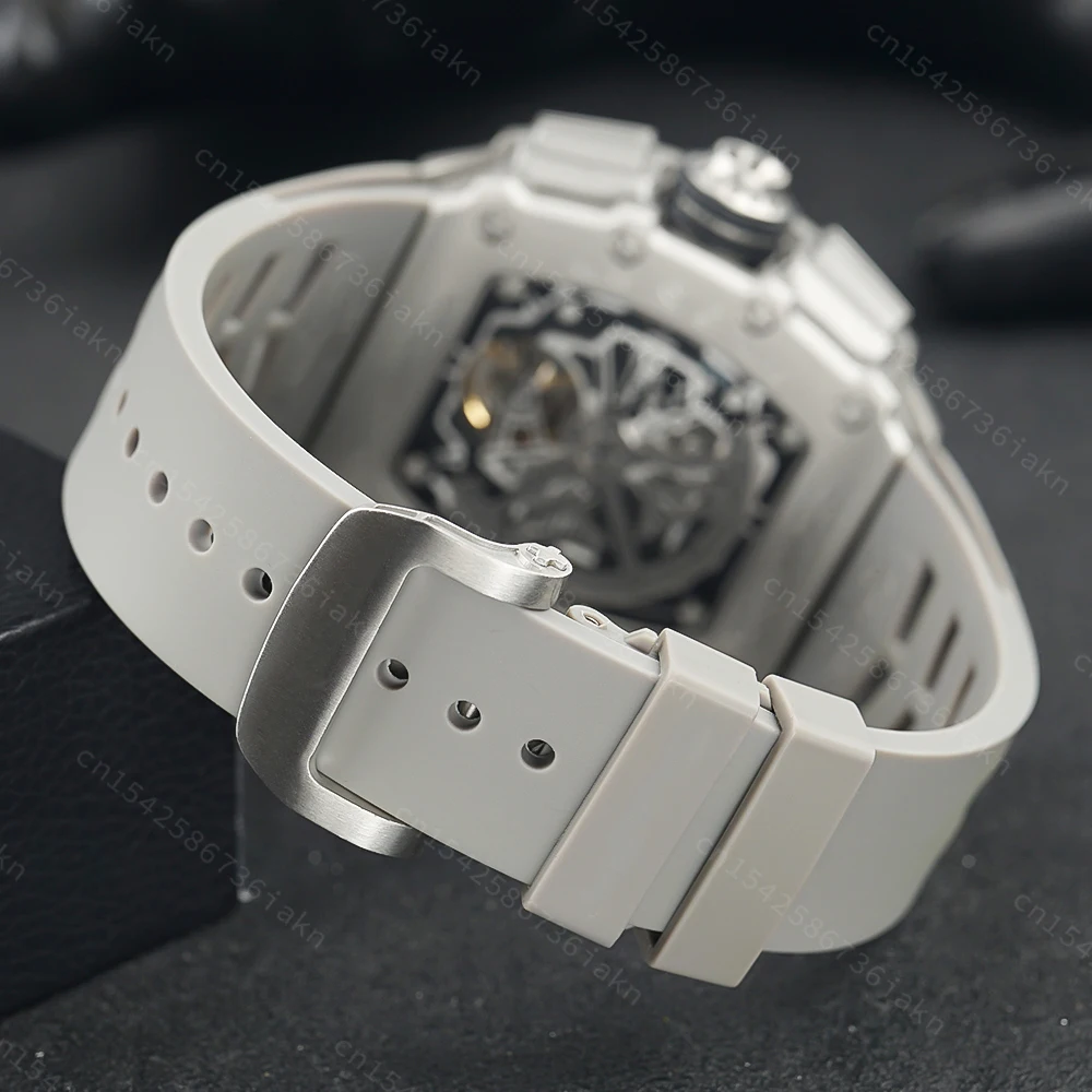 2022 Fashion New Men's Automatic Watch Stainless Steel Material Rubber Strap Sapphire Glass Mirror Casual Sports Waterproof