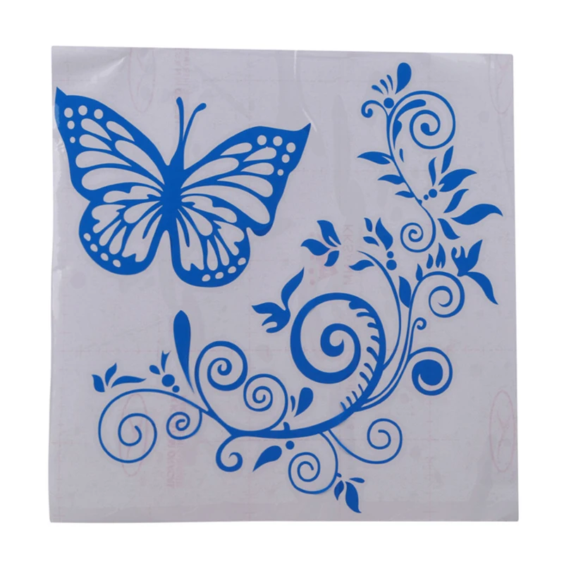 

Car Styling Vinyl Butterfly Flowers Car Sticker Art Animal Car Decal Creative Fansy Auto Accessories For Bmw Ford Audi