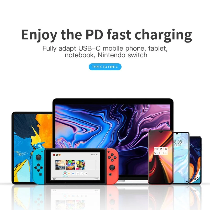 الأصلي Xiaomi PD 60 واط USB C-to-USB C-نوع كابل هو...