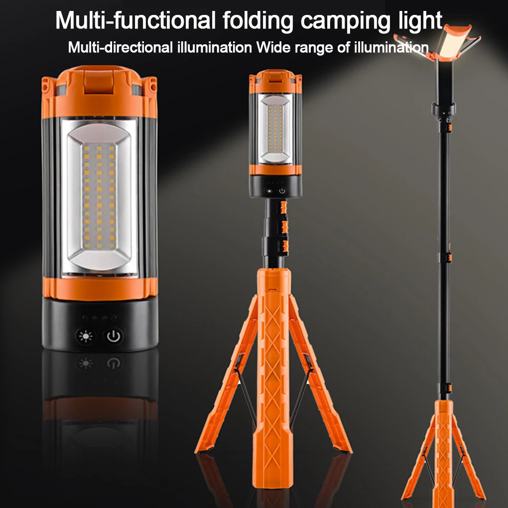 90000mAh Camping Light Bracket Optional Rechargeable Camping Lantern Telescoping Waterproof Tent Light Hiking Fishing