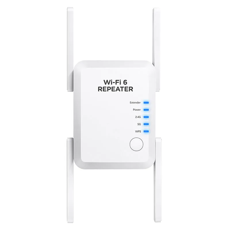 1800Mbps WiFi 6 Extender WiFi Range Repeater 2.4Ghz and 5.8Ghz Dual-Band Wireless Signal Booster with Ethernet Port 