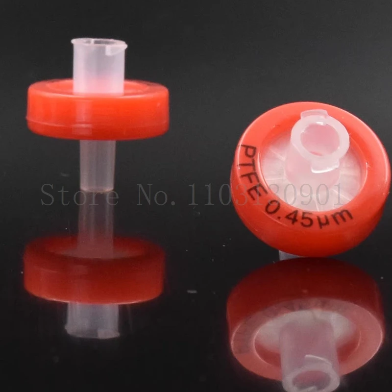 25pcs Lab 13mm/25mm PTFE Luer Millipore Syringe Filter Hydrophilic Needle Filter with 0.22/0.45/1.2um Membrane