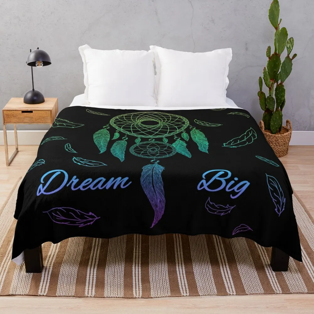 

Dream Big Dream Catcher Throw Blanket Kid'S Cute Bed covers Blankets