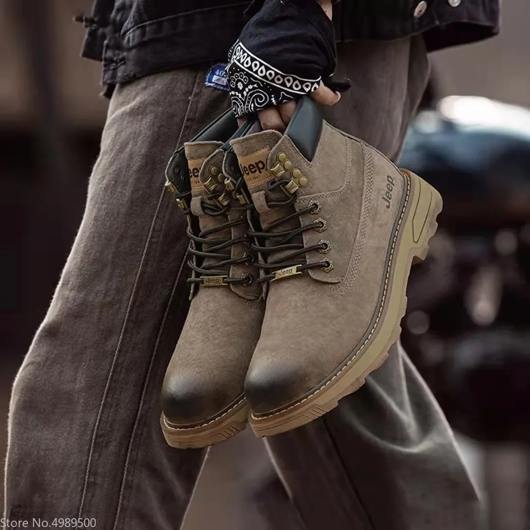 ★送料関税込★Jeep レザーマーチンブーツスニーカー3.6cm厚底 ドクターマーチン Dr.Martens シンクレア 8ホール ジャングル