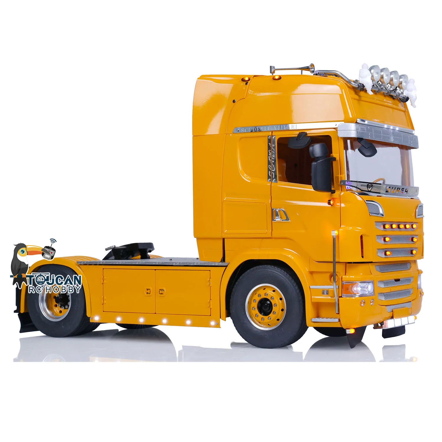 1/14 Lesu Metal Chassis 4X4 RC Tractor Truck DIY Customized Vehicle For Painted Assembled Remoted Model Car Thzh1332 5