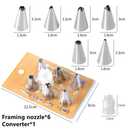 Disposable Piping Bags for Cake and Pastry Decorating (7pcs--1 set)