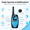 AWANFI Walkie Talkies Rechargeable 3 Pack for Kids Adults, 2 Way Radios with 1200 mAh Li-ion Battery, 22 Channels for Outdoor 2