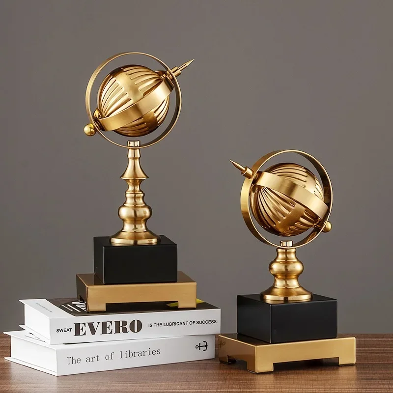 

Metal Globe Decoration Office Boss's Table, Study Desk, Home Decoration Business High end Decoration