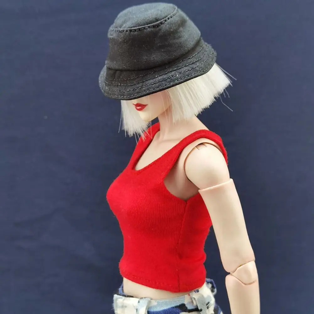 10 Farben 1/6 Miniatur weste neue 30cm Stoff Rundhals-T-Shirt Casual Tank für 12 "Action-Puppe – Detail 11