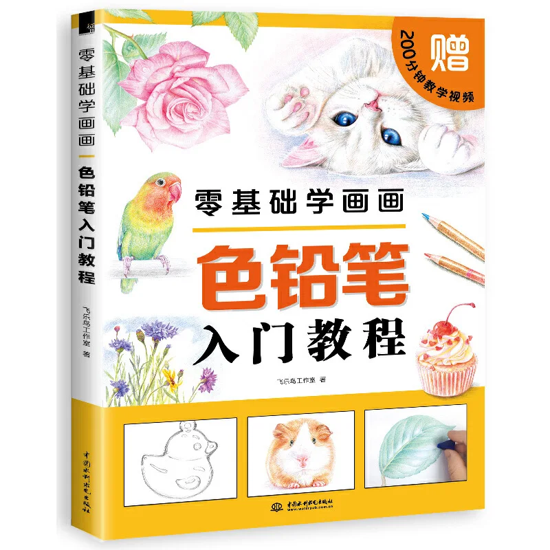 Chinese color pen pencil painting book Zero basic painting :beginners ...