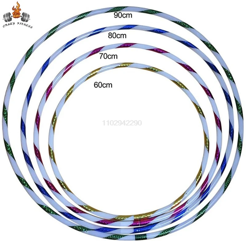 60-90cm LED Glow Sport Hoop for Adults Kids Multicolor Loose Weight Bodybuilding Fitness Hoops Multiple Light Up Sports Hoops fitness hoop