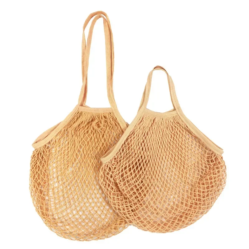 Shopping Bags Portable Cotton Mesh Reusable Woven Grocery Bags Storage Bag Storage Net Bag Produce Storage Bags for Supermarket Vegetable Fruit