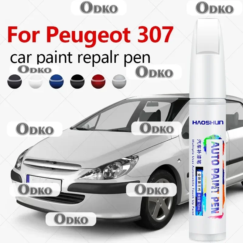 For Peugeot 307 2001-2008 A55 Paint Repair Pen Touch Up Scratch Remover DIY Auto Accessories Black White Blue Silver Gray Red