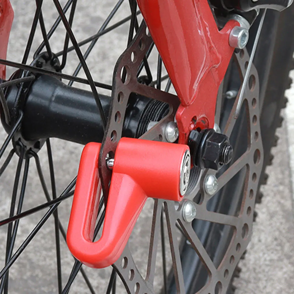 Antivol verrouillage à disque moto vélo roue de sécurité frein à disque  serrure étanche cadenas cyclisme Rotor frein à disque serrure de roue avec  deux clés 