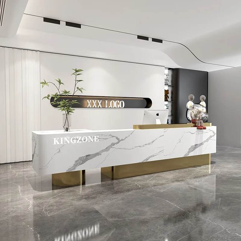 Church Pulpits Luxury Reception Counter Mostradores Counter Desk Shops Dj Stand Office Desk Comptoir Car Reception Table