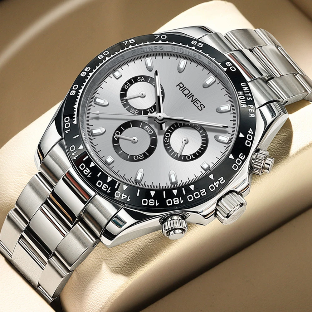 

Top Luxury Brand Automatic Watch Men Mechanical Wristwatches 41mm Sports Stainless Steel Waterproof Luminous Clocks RIQINGS 2023
